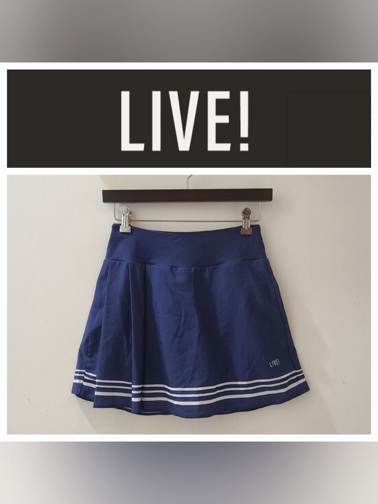 Dresses & Skirts - LIVE! Navy Blue Pleated Athletic Tennis Skort Sz